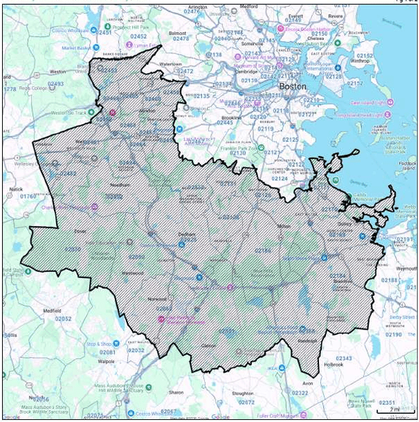 Map norfolk county